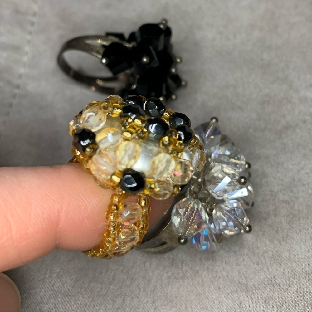Cluster‎ bead statement rings - Picture 5 of 9